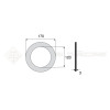 Garniture - Alésage : 120mm - Hauteur : 3mm - Diam. Ext : 170mm - Réf: DA17705 - Ref: SY3E3604037