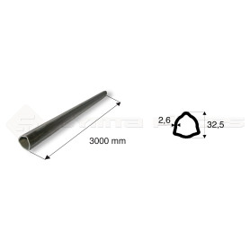 Tube de cardan Tube Triang. 32.5X2.6 Lg 3M - Ref: TR125033000