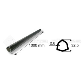 Tube de cardan Barre 1M Tube Noir 33X2.6 - Ref: SY334011000