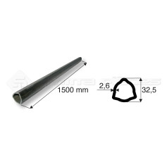 Tube de cardan Tube T33X2.6 Noir Lg 1