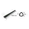 Tube de cardan Barre 1M Tube Gris T 54X4 - Ref: SY334071000