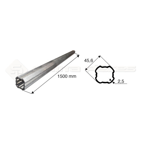 Tube de cardan Tube Ext. 45.6X2.5 Sft Lg 1.5M