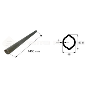 Tube de cardan Profil 2Ah 1400 Spb11 13 Spb11 13