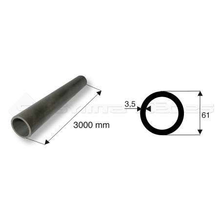 Tube de cardan Mt De Tube Rond ]61X3.5 P7-P8