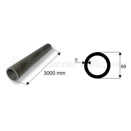 Tube de cardan Mt Tube Rond ]69X5 P9-P10