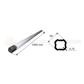 Tube de cardan Tube Int. 59X4.75 Quad Lg 1000 - Ref: TR2453V1000