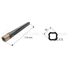 Tube de cardan Tube Int Sft-S9 Lg 540   Gs + Rilsanise - Ref: TR528S9R071WK