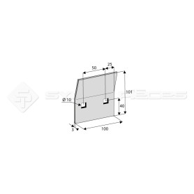 Racloir - Dim. L : 101mm - pour HOWARD