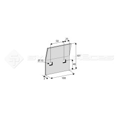 Racloir - Dim. L : 101mm - pour HOWARD