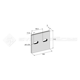 Racloir - Dim. L : 112mm  - Ref: SYL435012