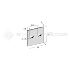 Racloir - Dim. L : 112mm - pour LELY