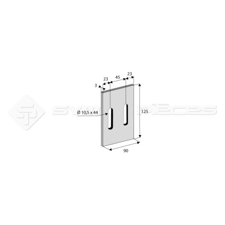 Racloir - Dim. L : 125mm - pour FERABOLI