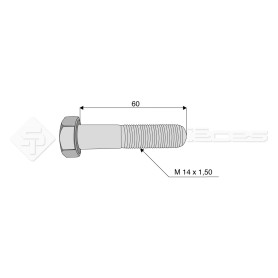 Vis - Diam. : 14 - Pas : 150 - L : 60mm - Ref: SY960140602