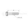 Vis - Diam. : 16 - Pas : 150 - L : 60mm - Ref: SY960160602