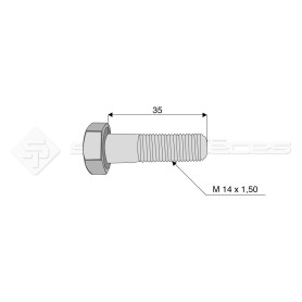 Vis - Diam. : 14 - Pas : 150 - L : 35mm