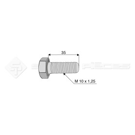 Vis - Diam. : 10 - Pas : 125 - L : 35mm