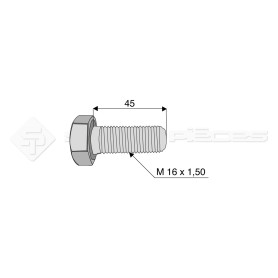 Vis - Diam. : 16 - Pas : 150 - L : 45mm - Ref: SY961160451