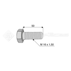 Vis - Diam. : 16 - Pas : 150 - L : 50mm