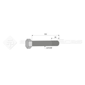 Vis - Diam. : 5/8 - Pas : UNF - L : 103mm