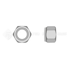 Ecrou autobloquant - Diam. : 10 - Pas : 100 - L : mm 00