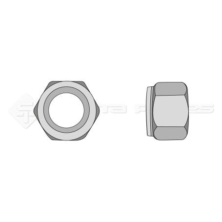 Ecrou autobloquant - Diam. : 12 - Pas : 150 - L : mm 00