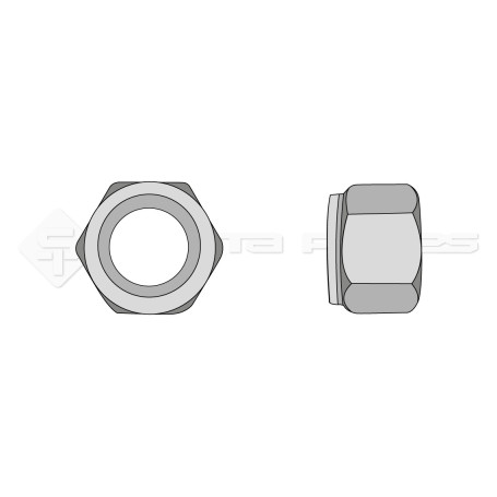 Ecrou autobloquant - Diam. : 14 - Pas : 150 - L : mm - Vendu par x50