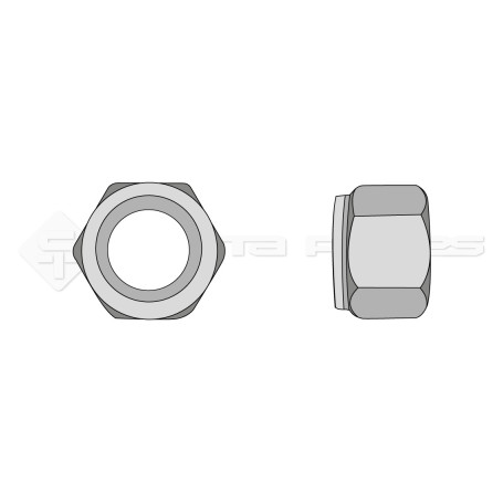 Ecrou autobloquant - Diam. : 6 - Pas : 100 - L : mm 00