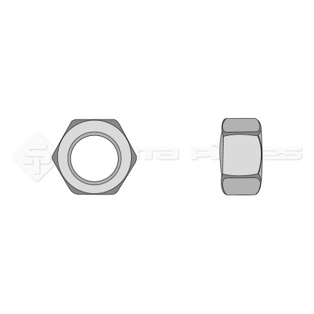 Ecrou hexagonal - Diam. : 12 - Pas : 150 - L : 10mm 00