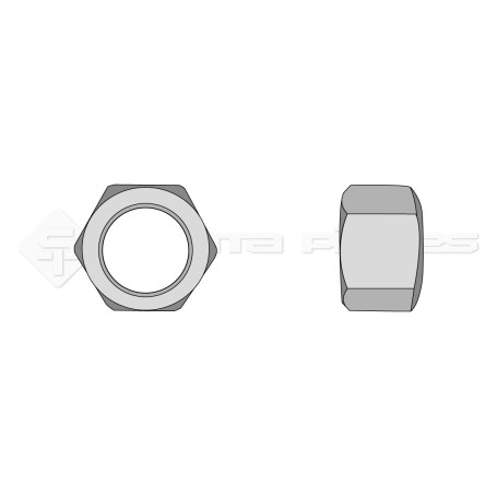 Ecrou hexagonal haut - Diam. : 12 - Pas : 125 - L : 12mm - Vendu par x50