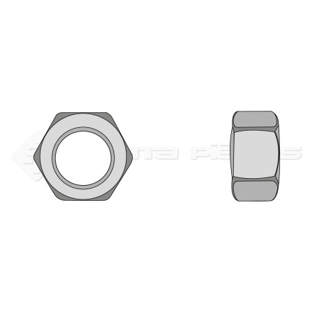 Ecrou hexagonal - Diam. : 20 - Pas : 150 - L : 16mm - Vendu par x25