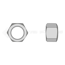 Ecrou hexagonal - Diam. : 22 - Pas : 250 - L : 18mm - Vendu par x25 - Ref: SY93422250