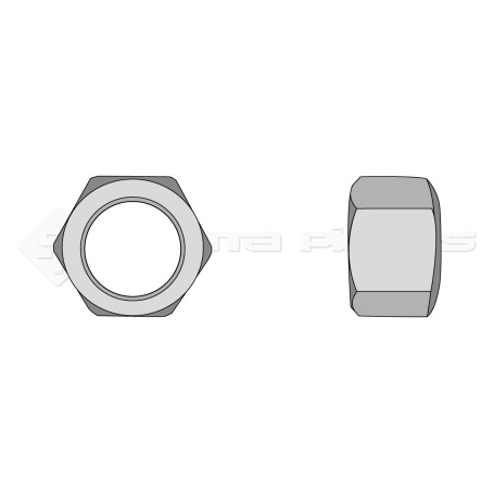 Ecrou hexagonal - Diam. : 22 - Pas : 250 - L : 18mm - Vendu par x25