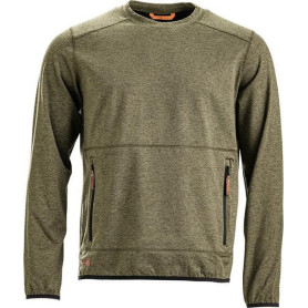 Sweat Col Rond Olive