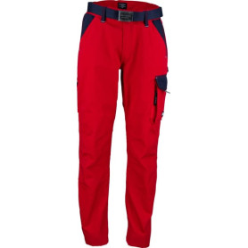 Pantalon Travail Rouge-Bleu