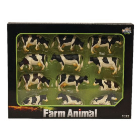 Vaches noires/blanches (12pcs) - Ref: 571929