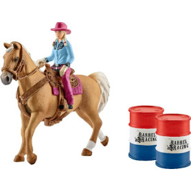 Cavalière western avec kit d'accessoire