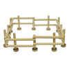 Kit clôtures bois, 4pcs, 1:24 - Ref: 610759