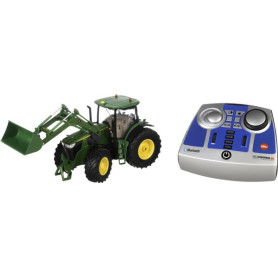 John Deere 7310R avec chargeur frontal, télécommande Bluetooth et commande via application - Ref: S06795