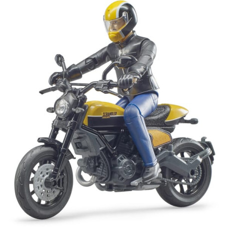 Ducati Scrambler avec conducteur