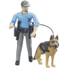 Policier avec chien - Ref: U62150