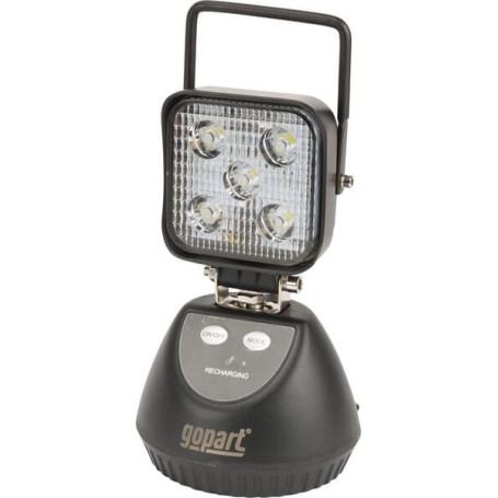 Phare de travail LED rechargeable 15W 900lm poignée + interrupteur