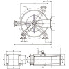 Enrouleur auto rétractable inox