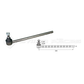 Barre à crans - Haut cône: 19.95 - Long. Rotule: 320  - Réf : DA23719 - Ref: ROT70941