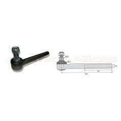 Tirant pour joint axial -- Base cône: 28.9 - Haut cône: 32.3 - Long. Rotule: 325  - Ref. 70974