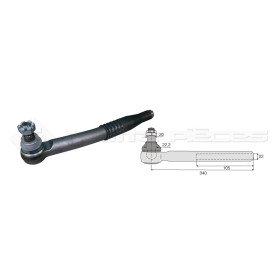 Tirant pour joint axial - Base cône: 20 - Haut cône: 22.2 - Long. Rotule: 340  - Réf : DA23914 - Ref: ROT80117