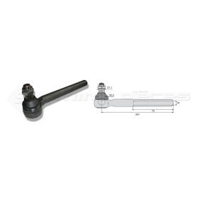 Tirant pour joint axial - Base cône: 27.1 - Haut cône: 30.3 - Long. Rotule: 297  - Réf : DA23925 - Ref: ROT70958