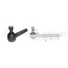 Tirant pour joint axial -- Base cône: 23.5 - Haut cône: 26.4 - Long. Rotule: 530  - Ref. 60120