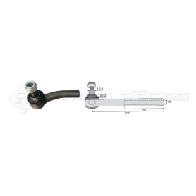 Tirant pour joint axial - Base cône: 19.9 - Haut cône: 22.3 - Long. Rotule: 210  - Réf : DA23942 - Ref: ROT60126