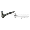 Tirant pour joint axial -- Base cône: 25 - Haut cône: 27 - Long. Rotule: 330  - Ref. 80140