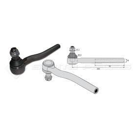 Tirant pour joint axial -- Base cône: 27.1 - Haut cône: 30.3 - Long. Rotule: 295  - Ref. 70247